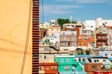 Wall Mural - Gamcheon Culture Village colorful houses in Busan, Korea