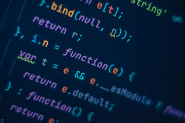 Poster - Screens concept design. cloud information flow. Abstract technology background. Java Software engineer concept. Coded data on monitor. Python binary code. Mobile application design Concept.