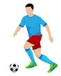 © Picspanotphoo - isolated football player on white background vector design