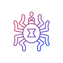 Venomous Insects Gradient Linear Vector Icon. Dangerous Bugs Transimitting Infectious Disease. Thin Line Color Symbols. Modern Style Pictogram. Vector Isolated Outline Drawing