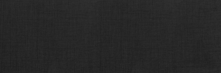 Sticker - Panorama of Black linen texture and background seamless or blue fabric texture