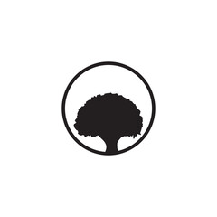 Sticker - Oak tree logo design template