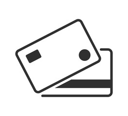 Sticker - Bank card, credit card icon. Payment sign. Vector illustration.