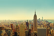 Top view of panorama of New York