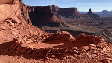 The Famous False Kiva In  Canyonlands National Park In Southern Utah