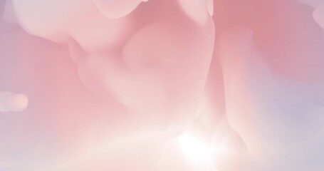 Wall Mural - fluid liquid blob or lava, morphing animation. scattering, merging and flowing liquid deforming orga
