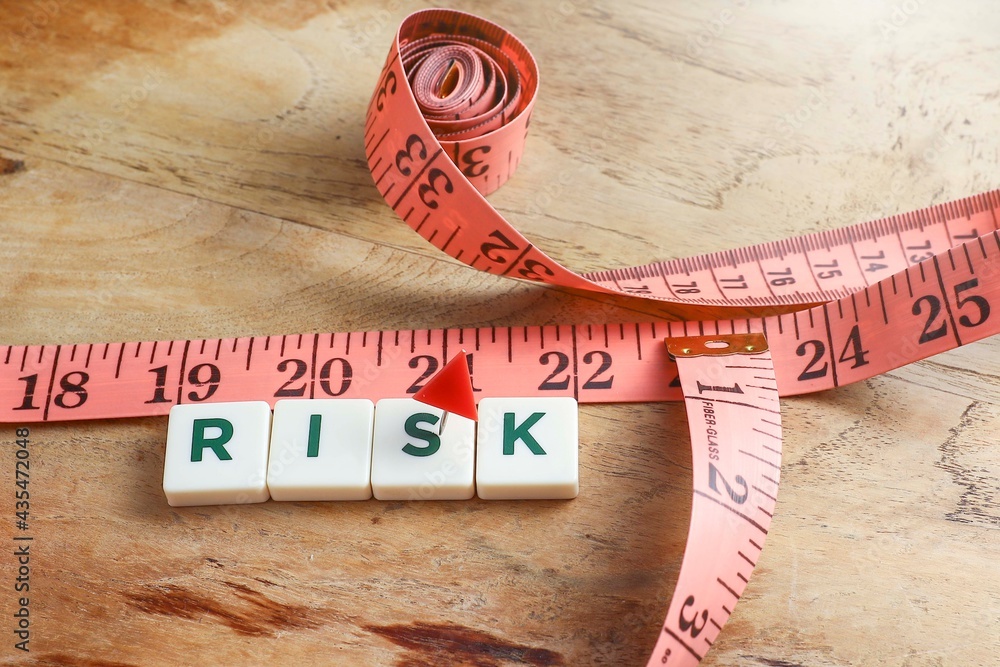 Risks Control Messures Business and risk control measure concept. White cubes with Risk ...