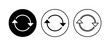 © AAVAA - Refresh icon set. Reload icon vector. Update icon.