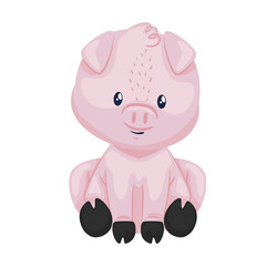 Poster - cute pig animal