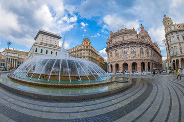 Piazza Raffaele de Ferrari, Genoa, Liguria, Italy