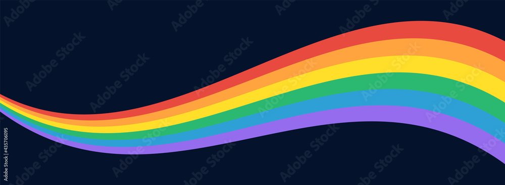 LGBT Pride Flag Wave Background. LGBTQ Gay Pride Rainbow Flag ...