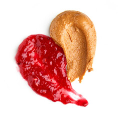 Sticker - peanut butter and raspberry jam