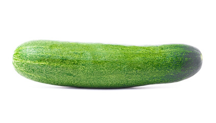 Wall Mural - Green cucumber in isolated with clipping path.food in isolated.cucumber one.