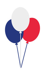 Poster - decorative france balloons