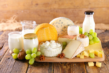 Wall Mural - assorted of dairy products