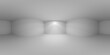 Dark white empty room with lamp light on wall HDRI map