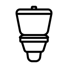 Canvas Print - Toilet Bowl Icon