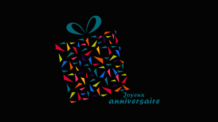 Sticker - joyeux anniversaire