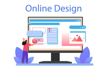 Wall Mural - website prototyping online service or platform. web page modeling