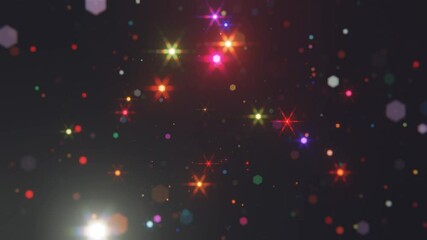 Wall Mural - Abstract motion background shining color flashing particles. Shimmering Glittering Particles With Bokeh. Popular, modern, christmas, new year, holliday, wedding, 2026/2025. loop video animation