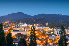 Eugene, Oregon, USA Downtown Cityscape
