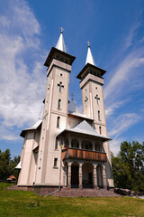 Canvas Print - Orthodox Romanian church in Breb village, Maramures, Romania