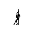 Polle dance icon logo, vector design