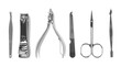 © New Africa - Manicure set on white background, top view