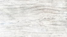 Old Wood Texture Crack, Gray-white Tone. Use This For Wallpaper Or Background Image. There Is A Blank Space For Text.