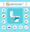 Things you should never flush down the toilet