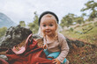 © EVERST - Child traveler with backpack gear traveling hiking family vacation healthy lifestyle outdoor 2 years old baby