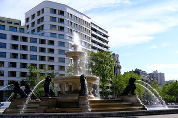 Wall Mural - The facade of some Parisian building. May 2021, France.