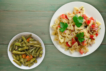 Wall Mural - pasta on a plate