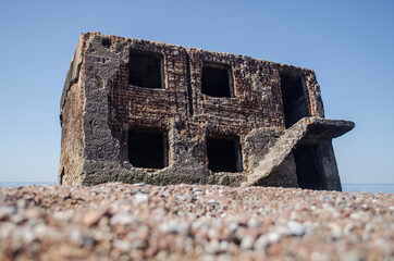 Wall Mural - Ruins of old war fort in Liepaja, Latvia.