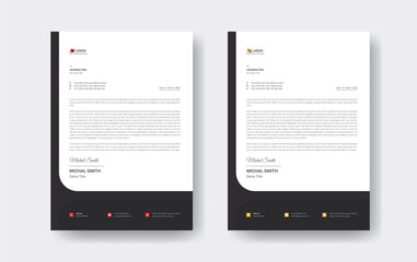 Modern Professional corporate business style letterhead. Abstract Creative Letterhead Design 