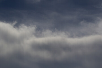 stormy dark clouds in the sky