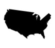 © grgroup - usa silhouette map