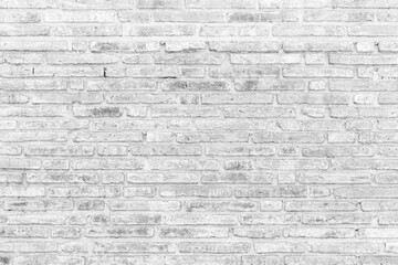 Wall Mural - Vintage white stone brick wall pattern and background seamless
