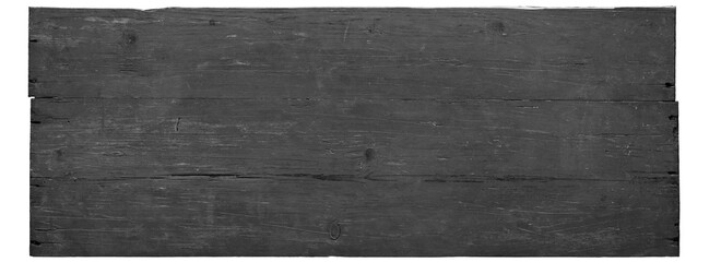 Wall Mural - wood texture. black board surface isolated on white background