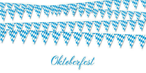 Wall Mural - different Oktoberfest garlands 2021 2022