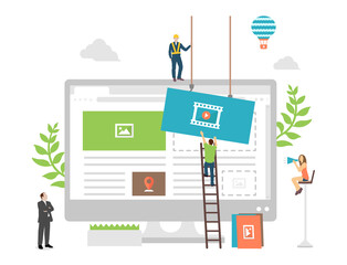 web development concept vector illustration