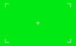 Vector illustration of green screen chroma key background. Blank green background with VFX motion tracking markers