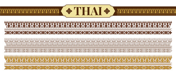 Traditional Thai patterns. Vector Illustration