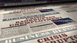 © Skórzewiak - Crisis, bankruptcy and unemployment business news. Daily newspaper print.