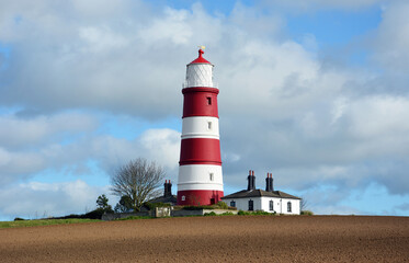 Sticker - Beautiful view of the Happisburgh Lighthouse in Norfolk, UK