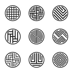 Wall Mural - Round Geometry Shape Icon