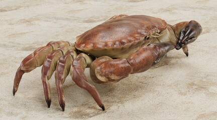 Wall Mural - Realistic 3D Render of Edible Crab