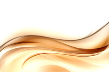 Gold Waves Abstract Background. Modern Trendy Golden Texture.
