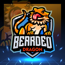 Bearded Dragon Mascot. Esport Logo Design