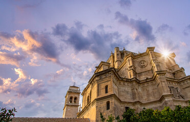 Wall Mural - Famous San Jeronimo Monastery in a heart of Granada Historic city.